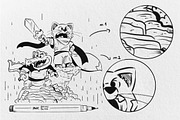 10 Ink Fine Liner Brushes Procreate, a Brush Add-On by CCPreset (Thumbnail 3 of 3)