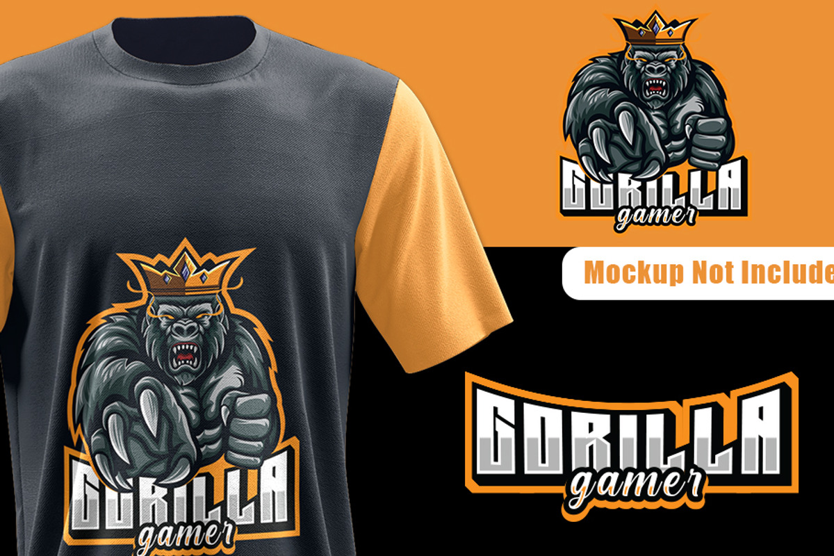 Gorilla Mascot Logo, a Templates & Theme by FarhanYousaf (Photo 3 of 3)