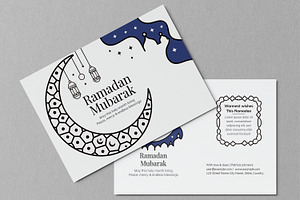 Friends and Family Ramadan Postcard, a Card Template by MightyDesign