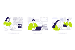 Law firm isolated cartoon vector, a Finance Illustration by Visual Generation