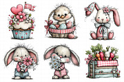 Whimsical Spring Gingham Clipart, an Illustration by Daily.Designs (Thumbnail 5 of 7)