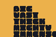 Chunky Junk - Thick Display Font, a Sans Serif Font by Sombrero Craft (Thumbnail 4 of 4)