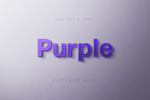 Purple Logo and Text Effect, a Layer Style Add-On by Design Squad