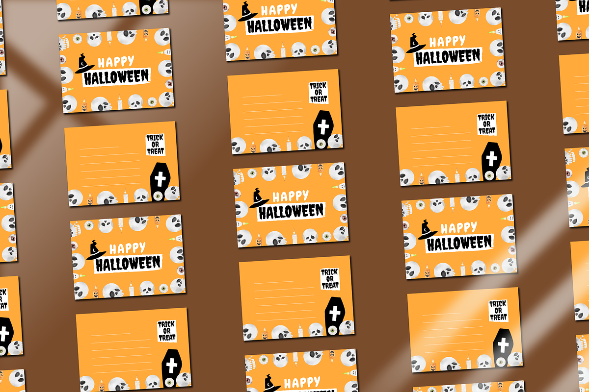 Fun Halloween Greeting Card, a Card Template by The Little Lily Studio (Photo 4 of 5)