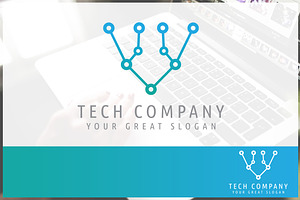 Abstract Technology Company Logo