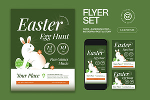 Easter Egg Hunt Flyer, a Flyer Template by graphicook