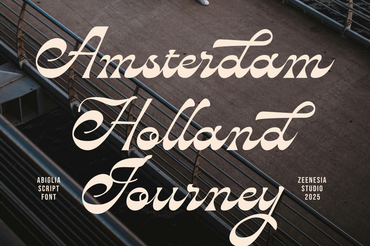 Abiglia, a Script Font by zeenesia (Photo 7 of 17)