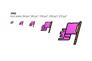 50 Cyberpunk Icons, an Outline Icon by Side Project (Thumbnail 6 of 9)