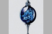 Blue Christmas decorations. Seamless, a Pattern Graphic by Zoya Miller (Thumbnail 6 of 9)