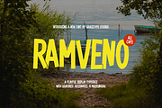 Ramveno | Playful Display, a Handwritten Font by gracetype_studio (Thumbnail 1 of 12)