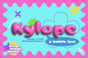 Kylope - Bubble Font, a Sans Serif Font by Snape Design Studio (Thumbnail 1 of 12)
