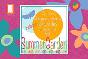 Decorative Summer Garden, an Illustration by JKD by JenniferKuhrDesign (Thumbnail 2 of 8)