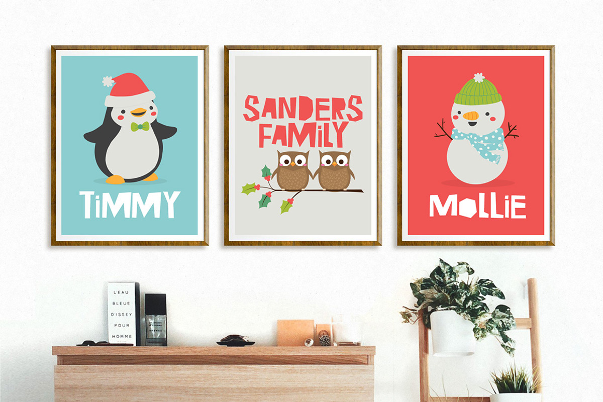 Christmas Critters Illustration Pack, an Animal Illustration by Quirky Queen Media (Photo 8 of 9)