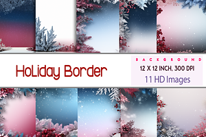 Holiday Border, a Background Graphic by Printable Treasure