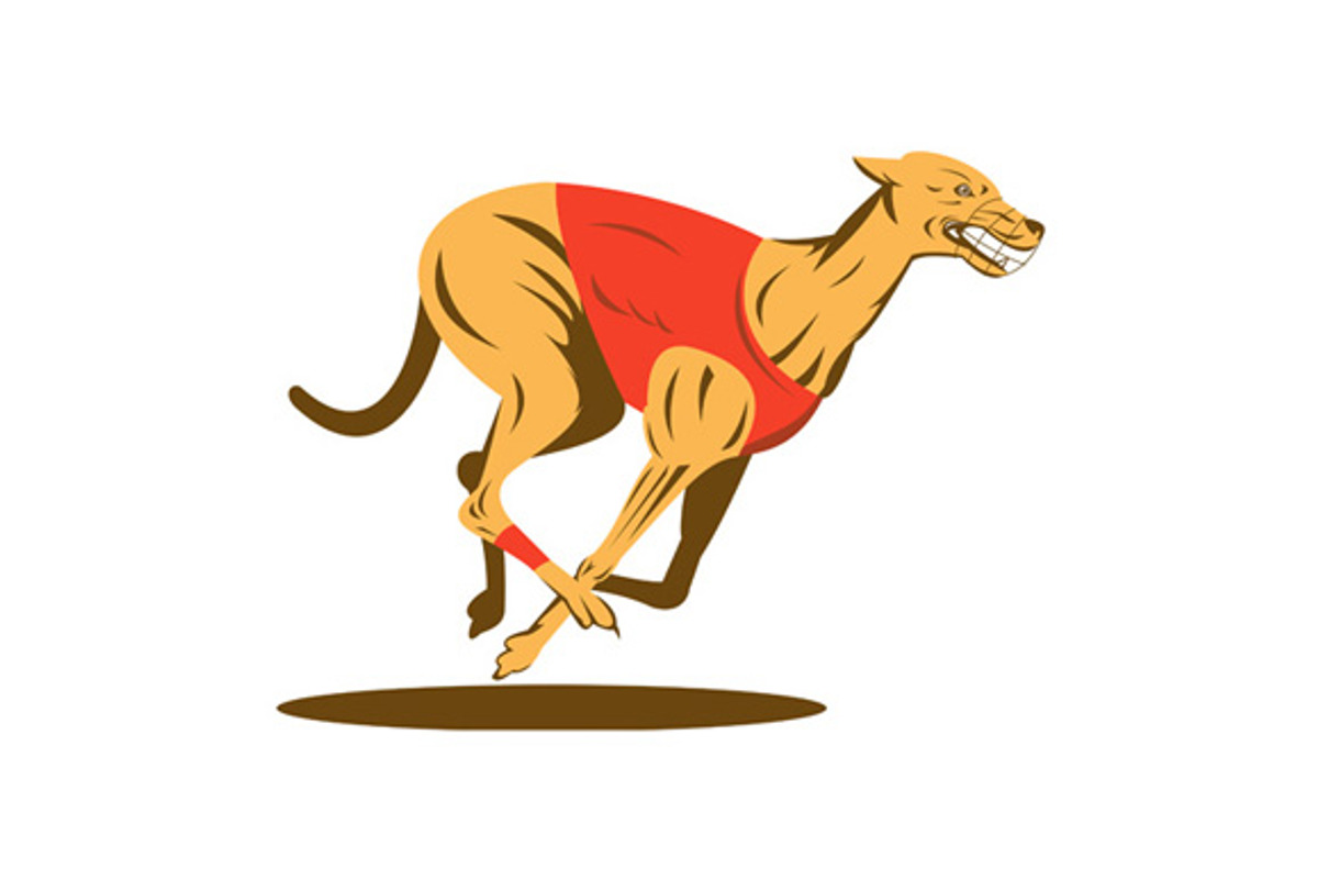 Greyhound Dog Racing, an Animal Illustration by patrimonio | Creative ...