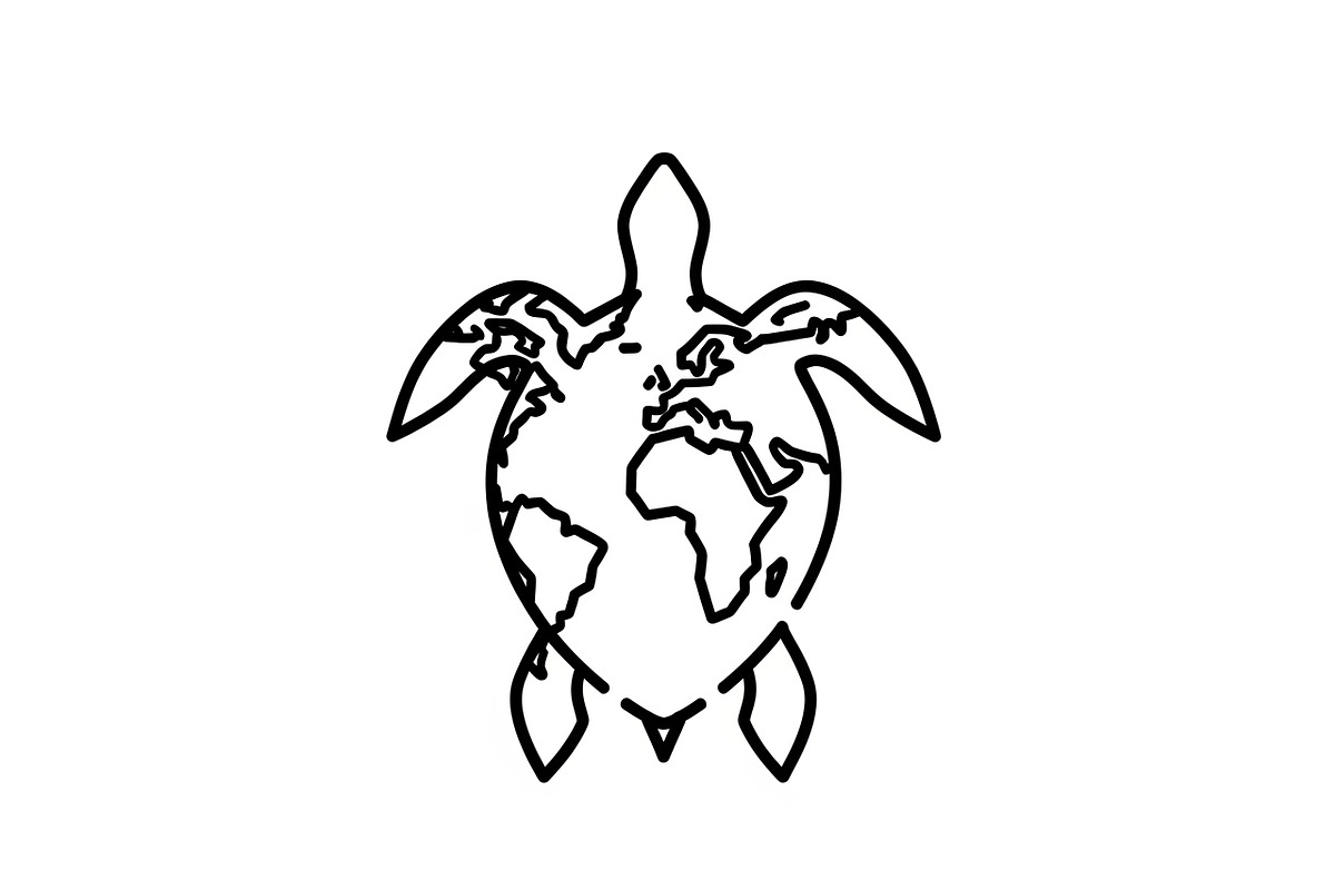 World Map Sea Turtle Bundle, an Illustration by Gaye Art (Photo 21 of 31)