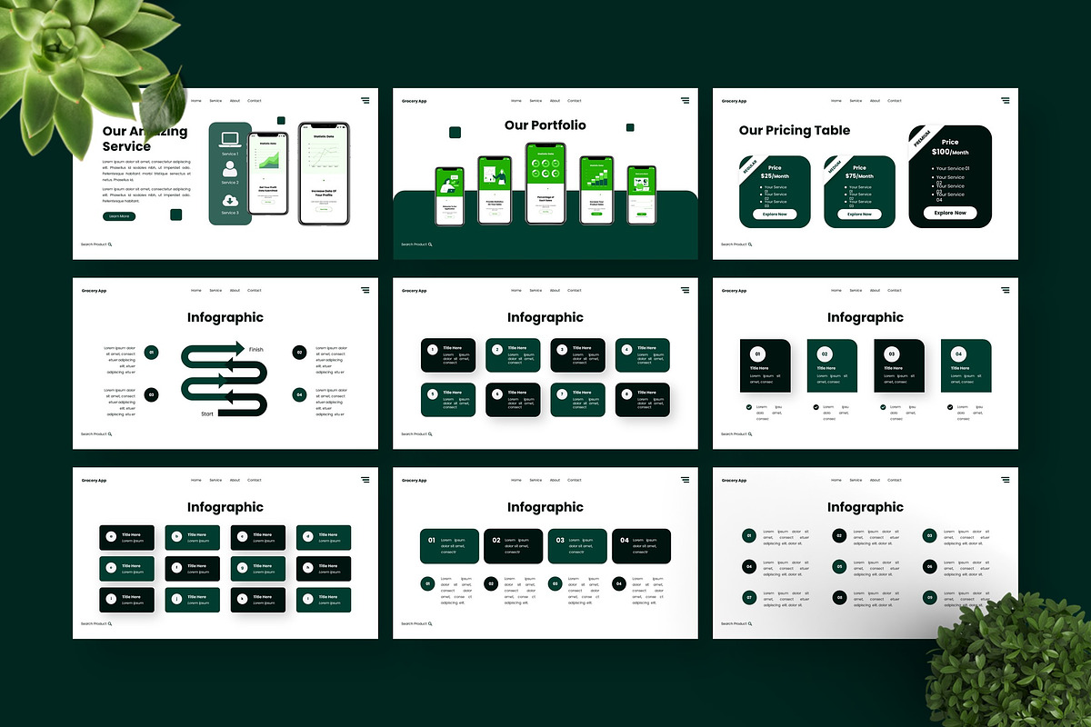 Grocery App - Keynote Templates, a Presentation Template by Deepslide Studio (Photo 5 of 6)