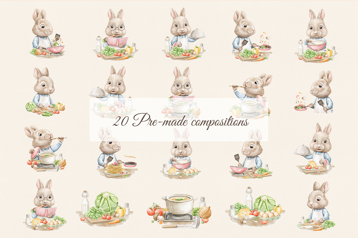 Bunny's kitchen adventures, an Animal Illustration by Mimomy (Photo 6 of 10)