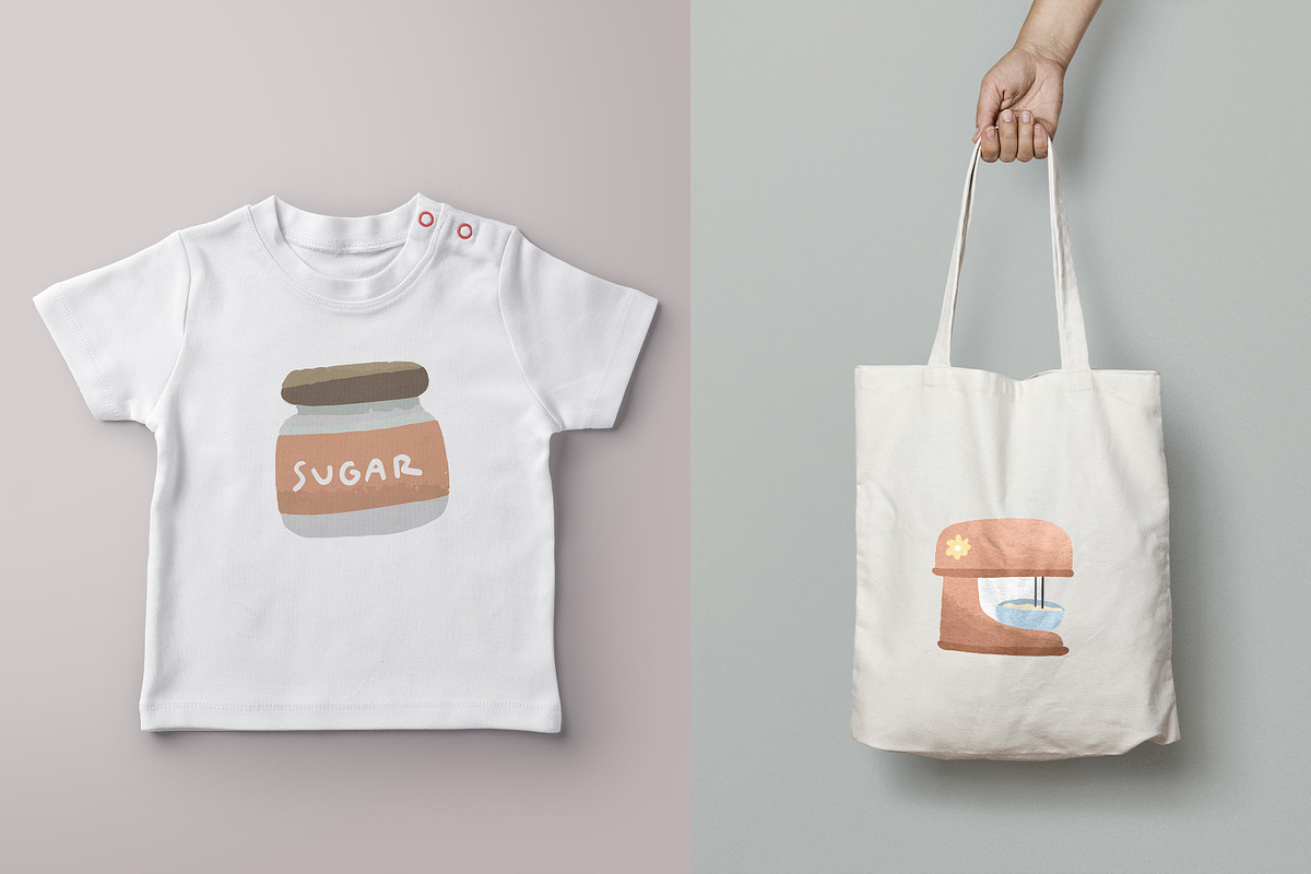 Cute Baking elements illustration, an Object Illustration by RizkaNurfazrina (Photo 3 of 7)