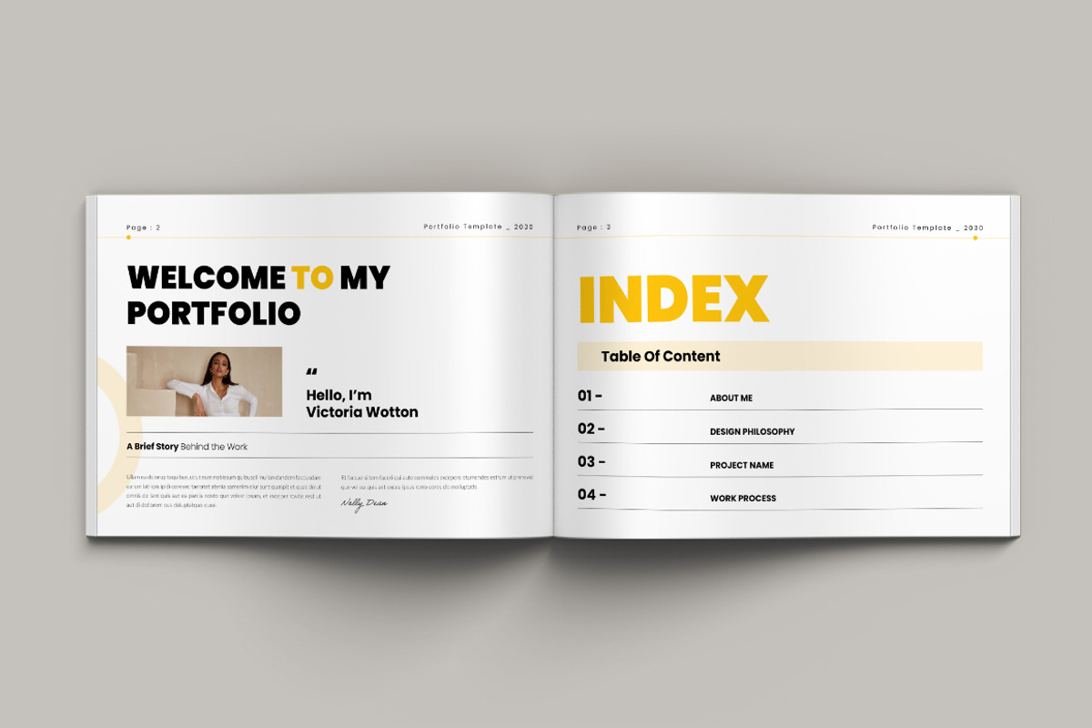 Portfolio Landscape Template, a Brochure Template by Pixelpick (Photo 2 of 9)