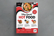 Hot Food Menu Template, a Flyer Template by MightyDesign (Thumbnail 1 of 6)