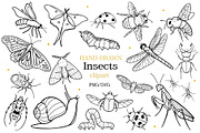 Insects and Bugs SVG PNG Bundle, an Animal Illustration by ArtGiftsStudio (Thumbnail 1 of 5)