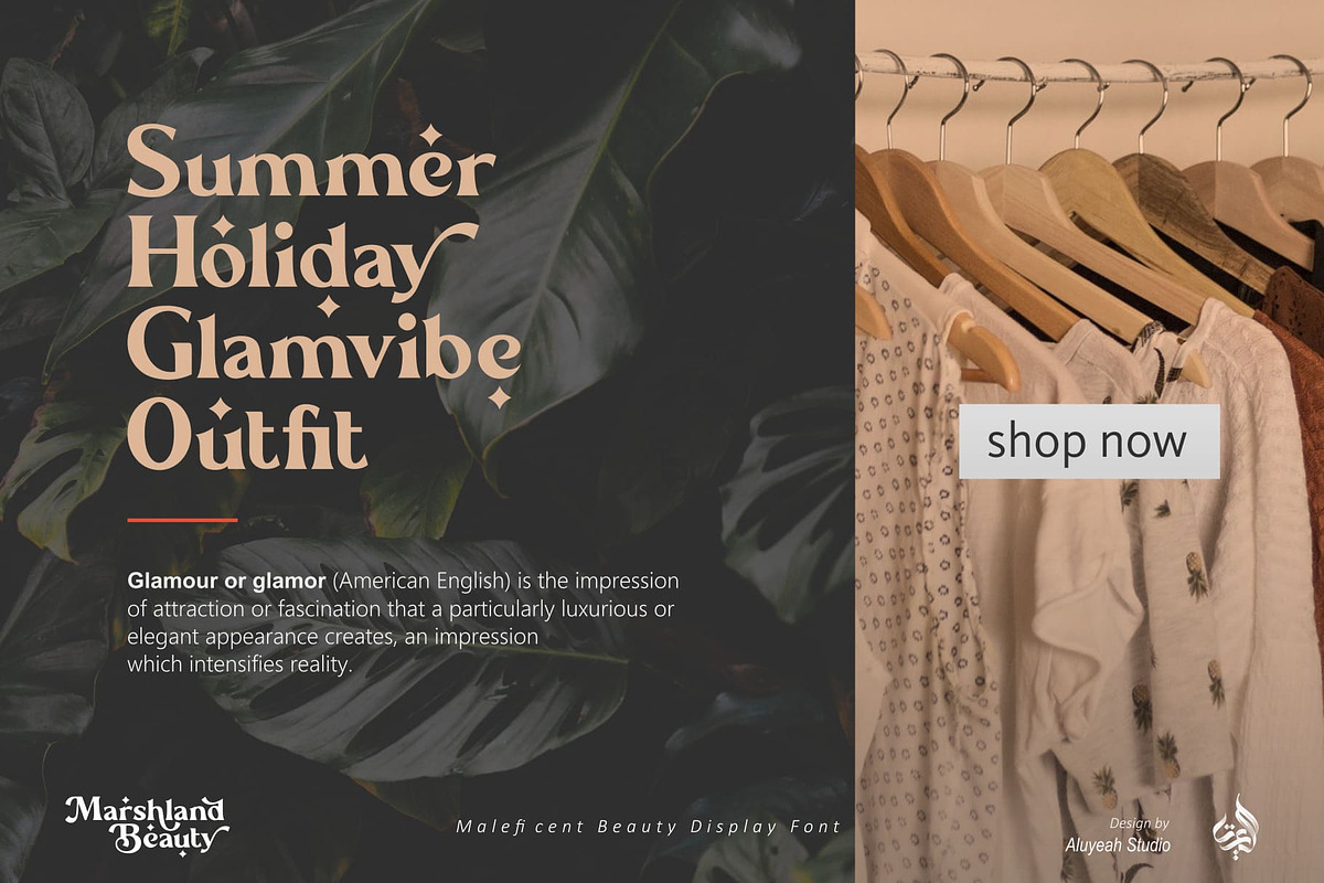 Marshland Beauty, a Font by Aluyeah Studio (Photo 7 of 15)