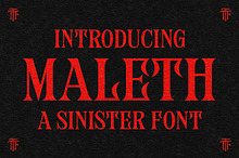 Maleth - A Classic Horror Font