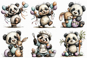 Whimsical Easter Panda Clipart, an Illustration by Libby Wishes (Thumbnail 7 of 8)