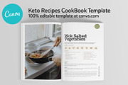 Keto Recipes Cookbook CANVA template, a Templates & Theme by DeLaGranSiete (Thumbnail 5 of 10)