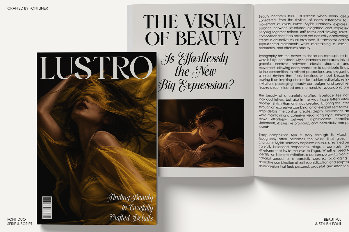 Stylish Harmony - Duo Luxury Font, a Serif Font by Font Liner (Photo 5 of 10)