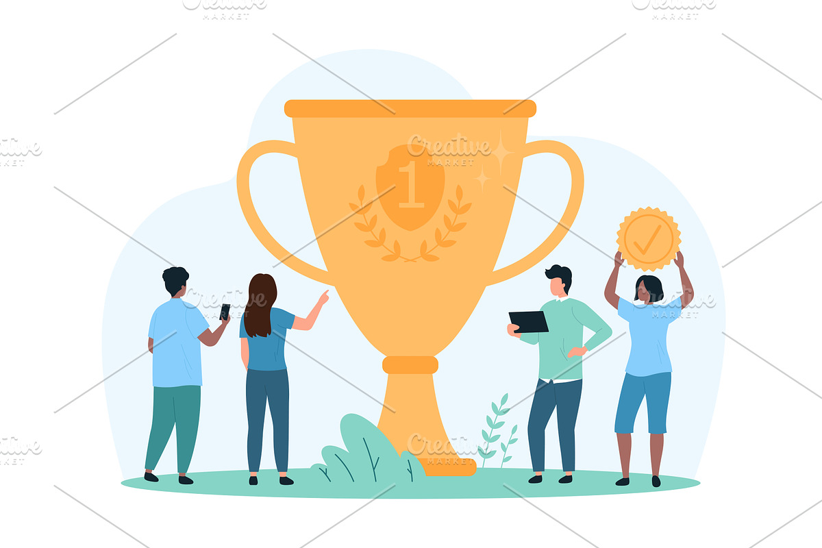 Success victory challenge design, a Person Illustration by Flashvector