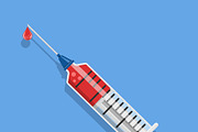 Syringes. Injections and Vaccination, a Healthcare Illustration by TAlex (Thumbnail 4 of 7)
