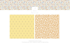 Ditsy Floral Seamless Patterns