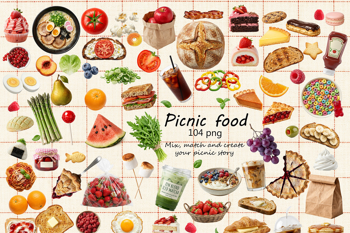 Sunny Picnic Graphics Kit, an Object Graphic by DreamoraArt (Photo 3 of 7)