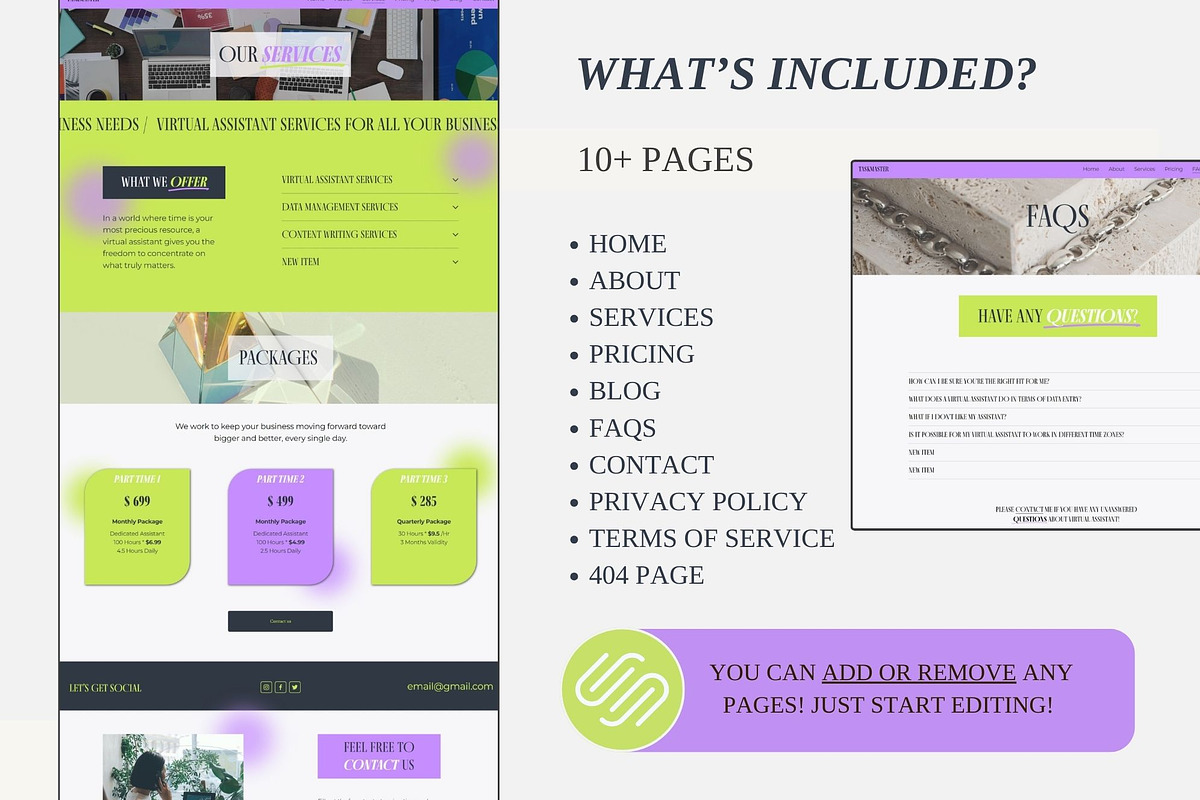 Squarespace 7.1 Website Template preview 4