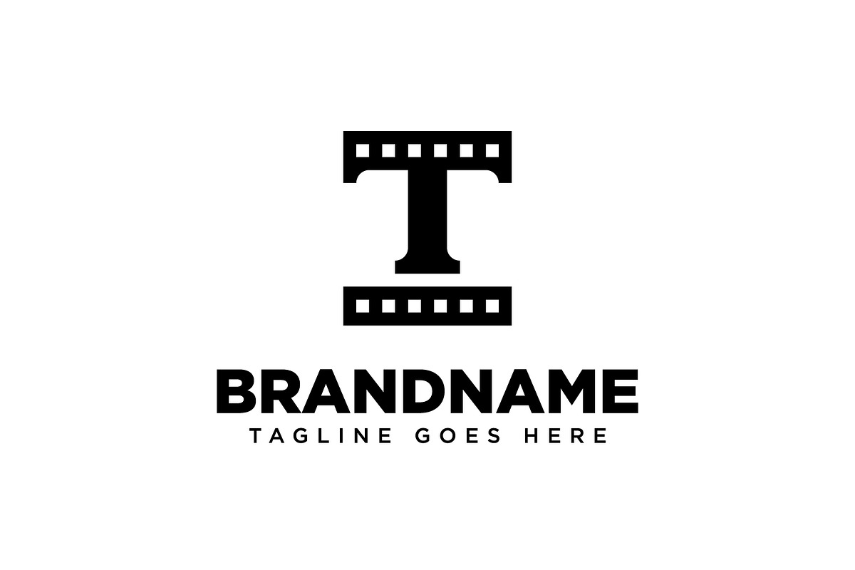 Letter T Film Monogram Logo, a Branding & Logo Template by Pray Art Design Studio
