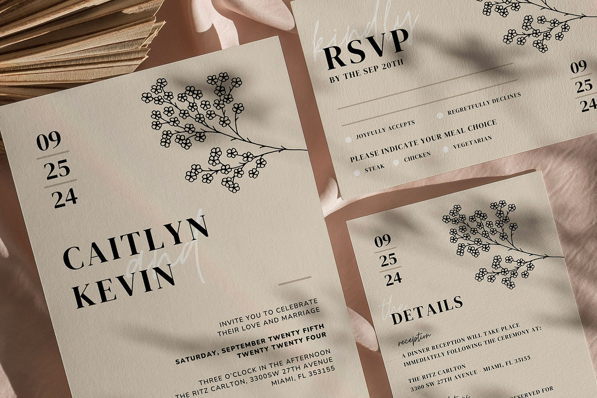 Biege Invitation Canva Template, an Invitation Template by microstd (Photo 1 of 6)