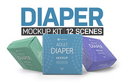 Diaper Kit, a Product Mockup by Qaleb Studio (Thumbnail 1 of 4)