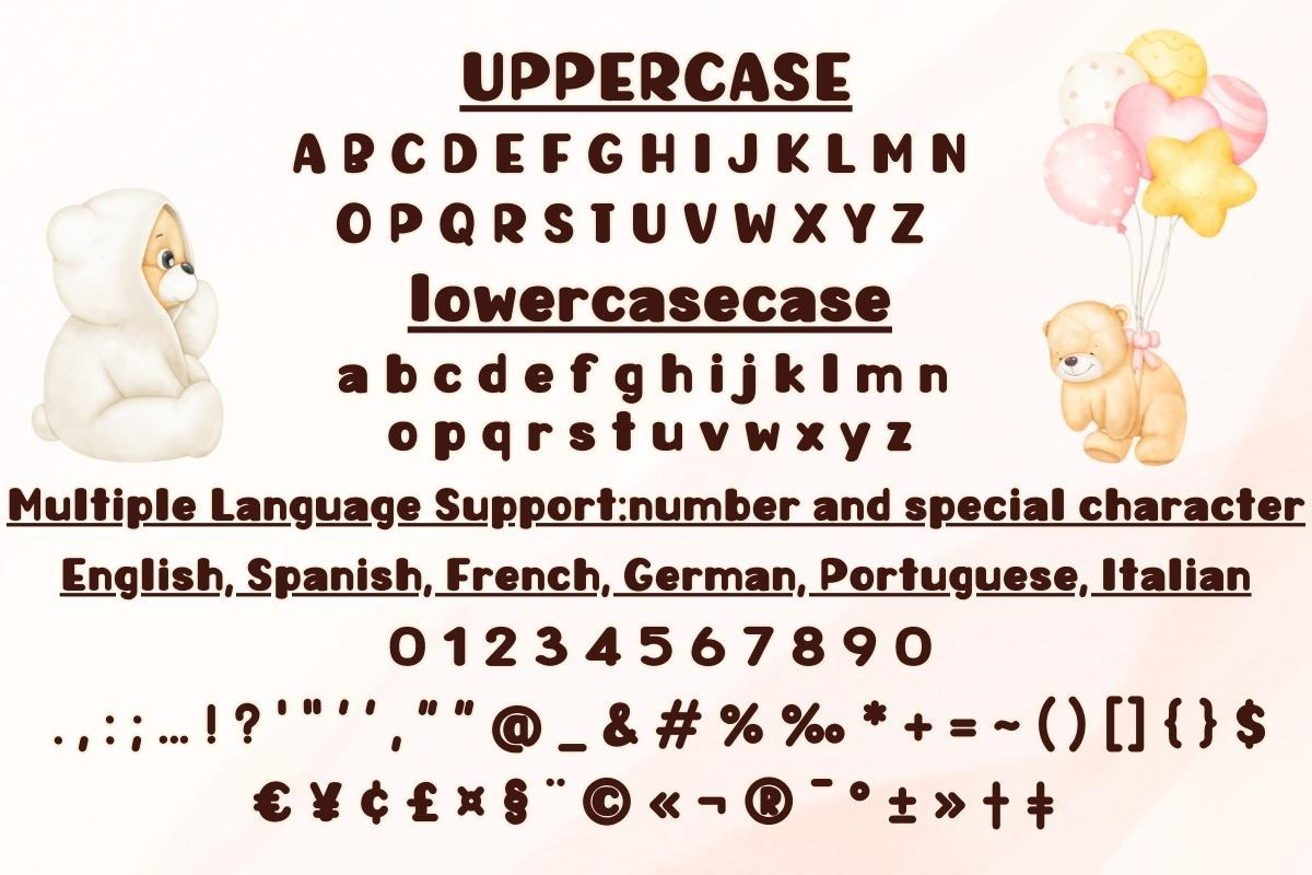 Teddy Smile - Display Handwritting, a Blackletter Font by Charmingbear59.design (Photo 5 of 5)