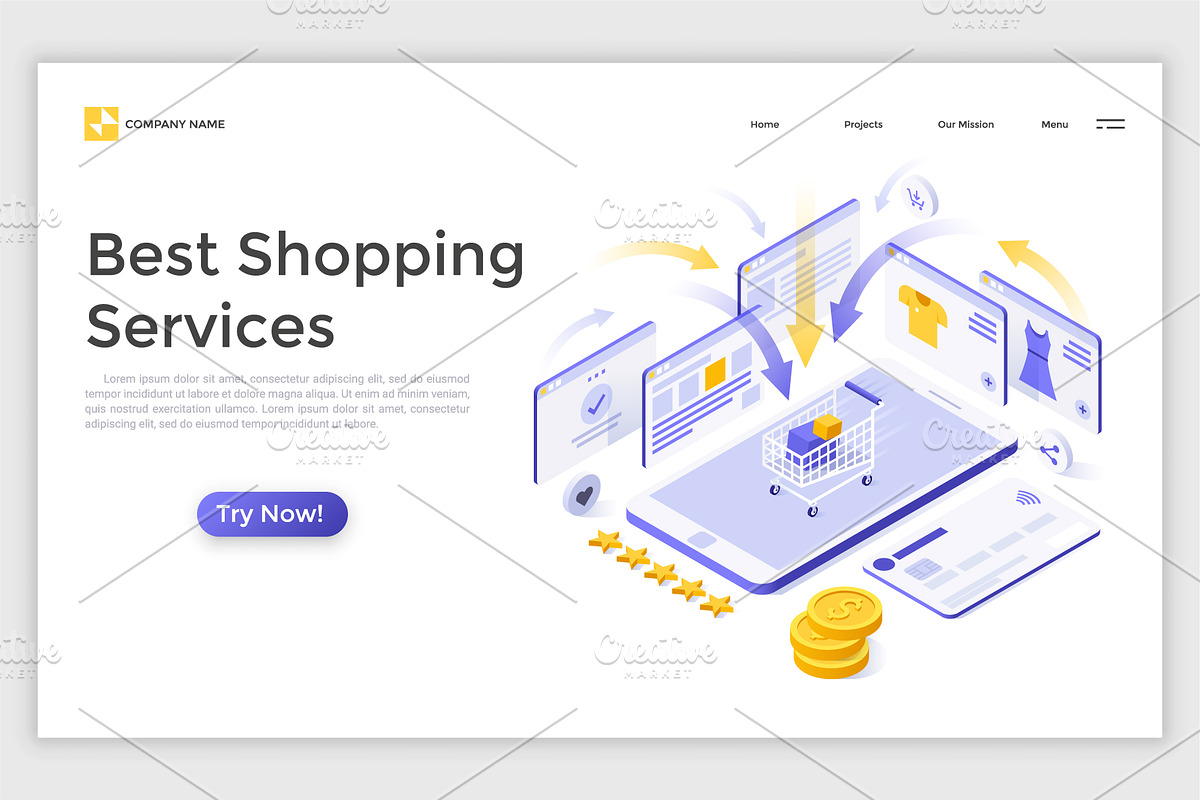 Isometric Solutions Mini. Part 2, a Templates & Theme by Andrew Kras Design (Photo 4 of 21)