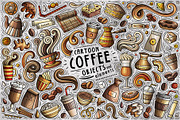 Coffee Cartoon Vector Objects Set, an Object Graphic by BALABOLKA (Thumbnail 1 of 4)