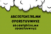 Drolly comics book funny font, a Sans Serif Font by Kapitosh (Thumbnail 13 of 15)