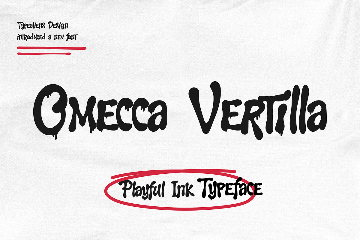Omecca Vertilla, a Sans Serif Font by ilhamtaro (Photo 1 of 10)