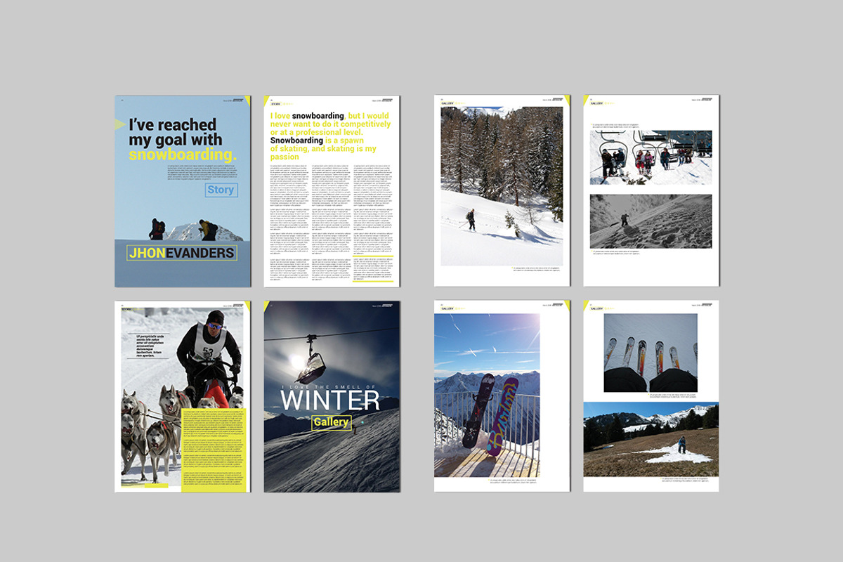 Adrenaline Magazine Template, a Magazine Template by Magoo Studio (Photo 4 of 4)