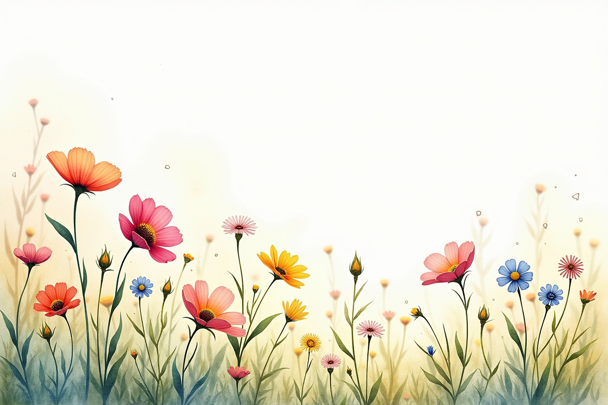 Summer Field Flower Lower Border, an Illustration by BIPLOB EXPERT (Photo 8 of 14)