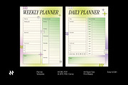 Classic Y2K Daily Weekly Planner, a Stationery Template by Neermana (Thumbnail 1 of 4)