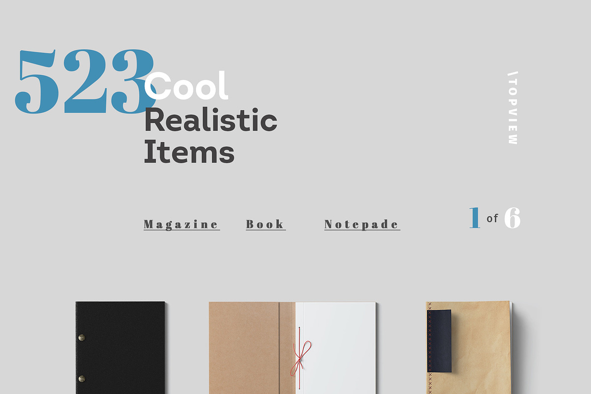 50%OFF The Scene Creator - Top view, a Books & Magazine Mockup by Creatoom (Photo 5 of 12)