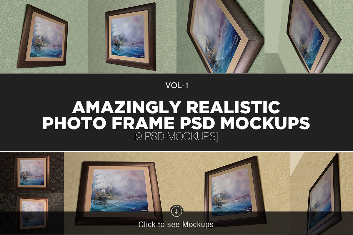 Photo & Poster Frame Mockup Bundle, a Print Template by ZippyPixels (Photo 3 of 4)