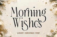 Christmas Font - Morning Wishes